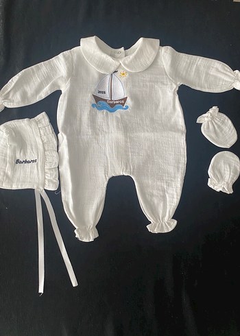 Diğer İsme Özel Nakışlı Bebek Tulum