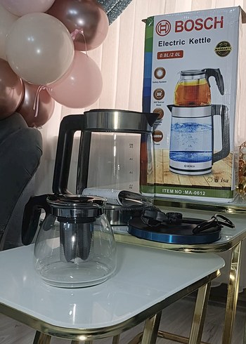 Bosch Siyah Cam Elektrikli Çay Makinesi - Görsel 4