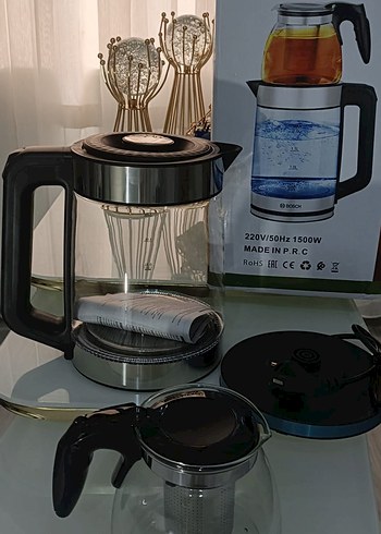 Bosch Siyah Cam Elektrikli Çay Makinesi - Görsel 2