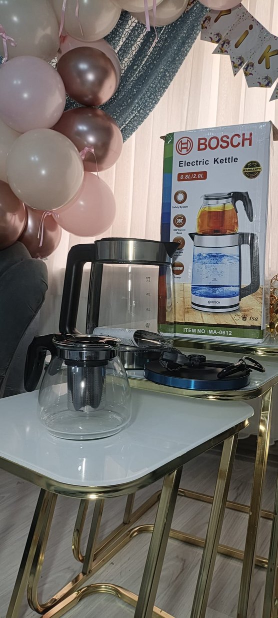 Bosch Siyah Cam Elektrikli Çay Makinesi - Görsel 4