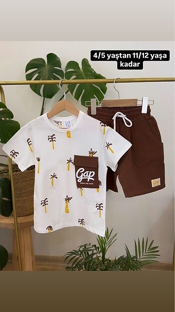 GAP müslin şortlu takım
