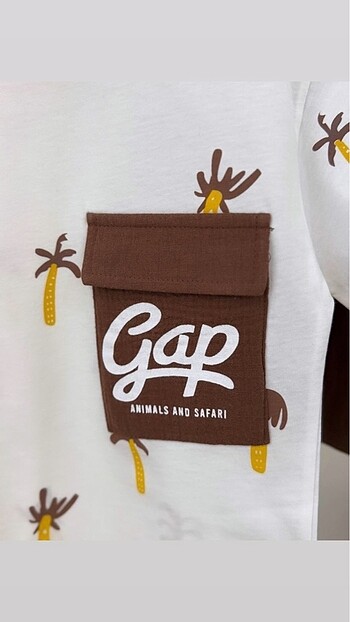 8 Yaş Beden GAP müslin şortlu takım
