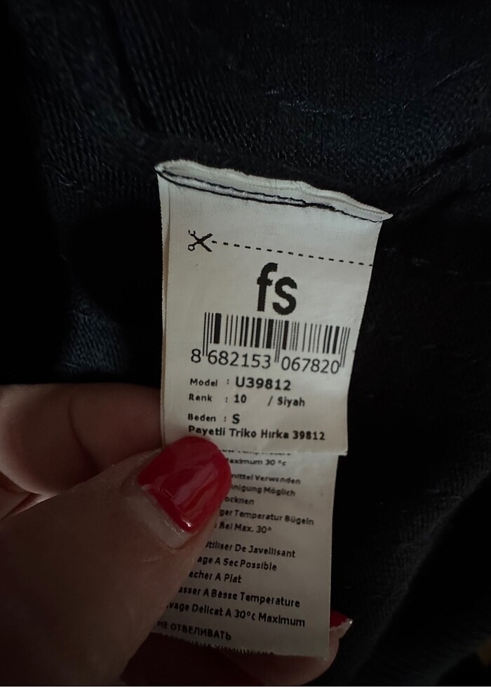 Faik Sönmez pul payetli hırka - Görsel 4