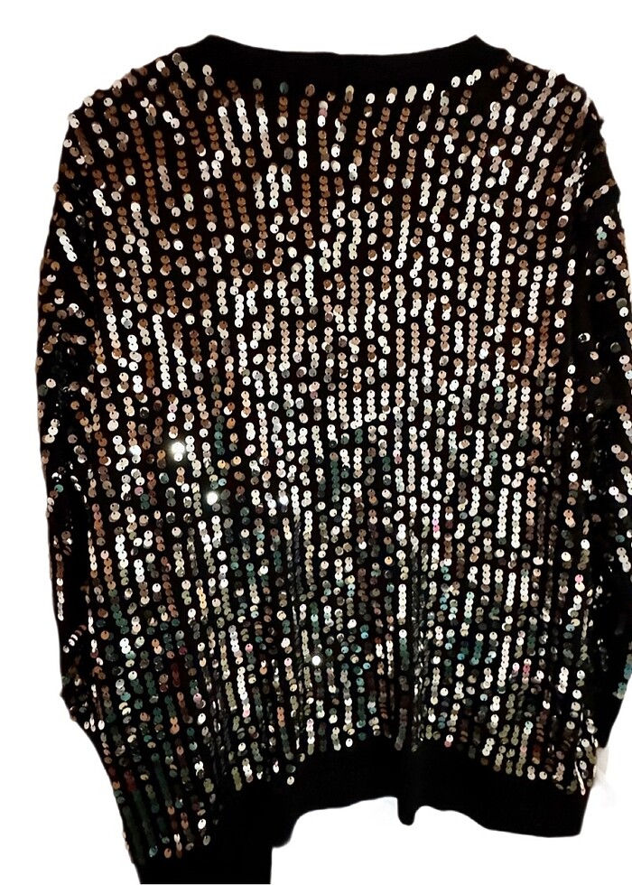 Faik Sönmez pul payetli hırka - Görsel 2