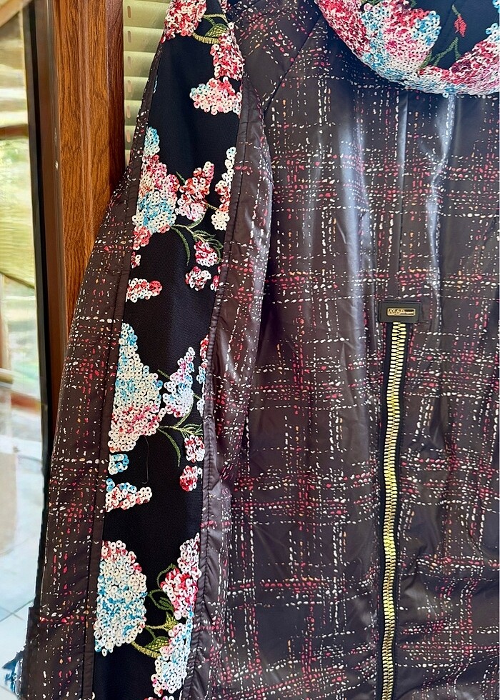 Büyük beden çok şık kadın mont - Görsel 5