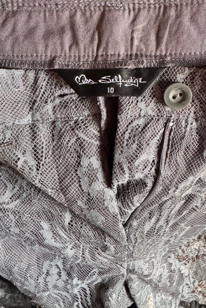 Nakışlı Payetli Gri Kadın Kot Pantolon - Görsel 4