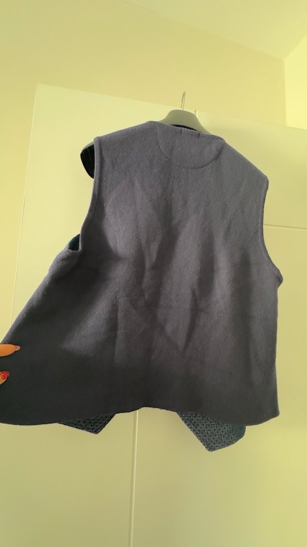 Pierre Cardin Düğmeli Erkek kaşmir Yelek Lacivert - Görsel 3