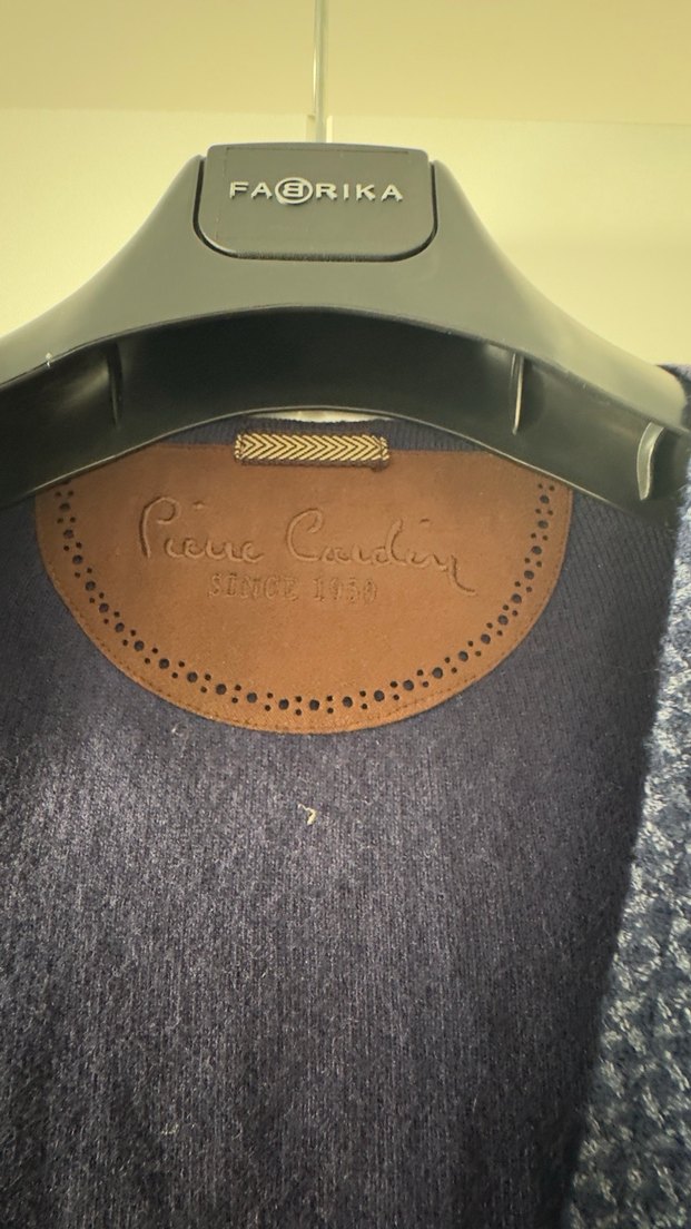 Pierre Cardin Düğmeli Erkek kaşmir Yelek Lacivert - Görsel 5