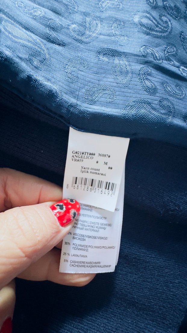 Pierre Cardin Düğmeli Erkek kaşmir Yelek Lacivert - Görsel 4