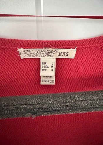 Mango Kadın Kırmızı Triko Hırka  Sıfır / Etiketli - Görsel 2