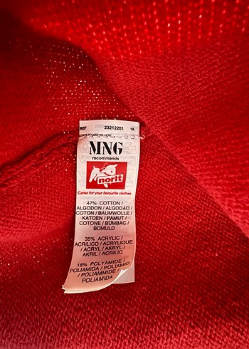 Mango Kadın Kırmızı Triko Hırka  Sıfır / Etiketli - Görsel 5