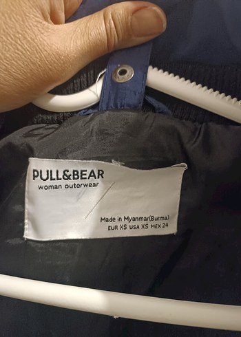 Kadın Mavi Fermuarlı Mont - Görsel 3