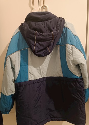 Kadın Mavi Fermuarlı Mont - Görsel 2