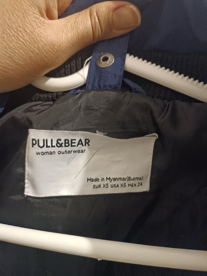 Kadın Mavi Fermuarlı Mont - Görsel 3