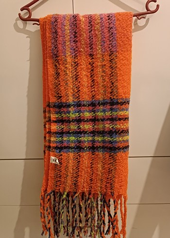 Renkli Örgü Bohem Kadın Şalı - Görsel 2