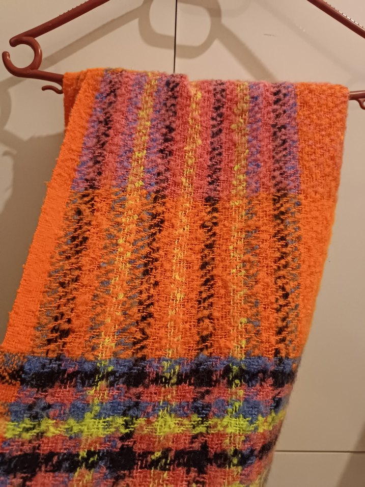 Renkli Örgü Bohem Kadın Şalı - Görsel 3