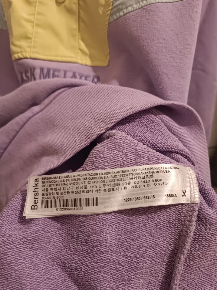 Mor Pastel Renkli Yüksek Yakalı Kadın Sweatshirt - Görsel 5