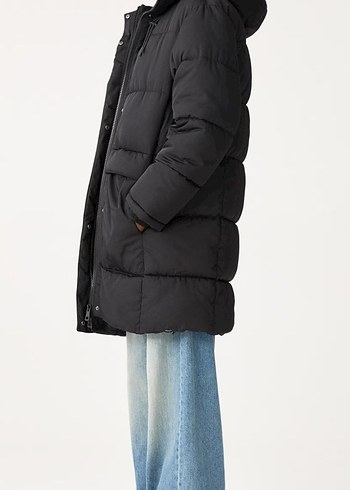 Pull and bear kalın mont - Görsel 2