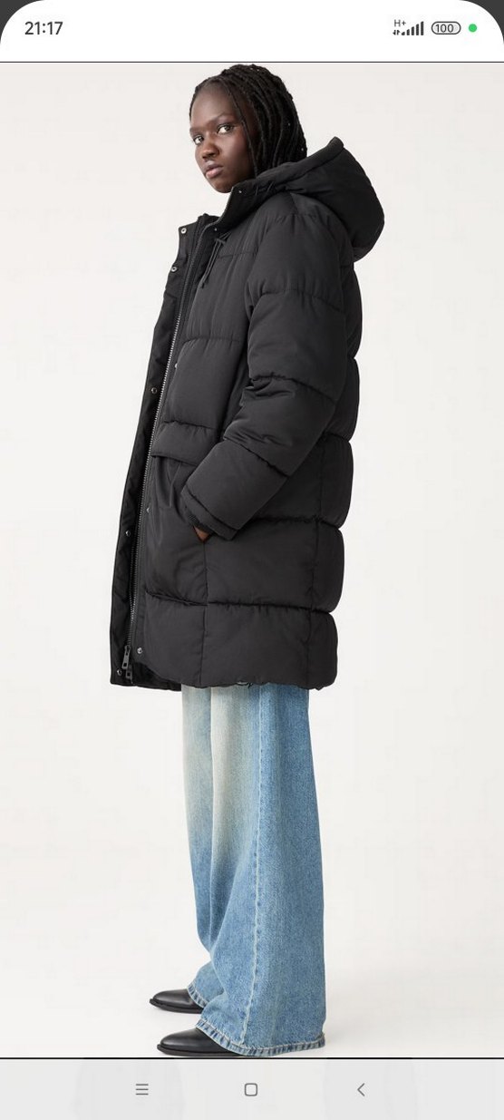 Pull and bear kalın mont - Görsel 2