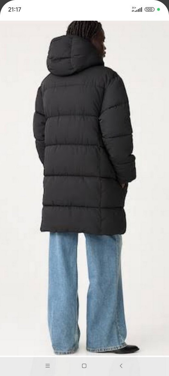 Pull and bear kalın mont - Görsel 3