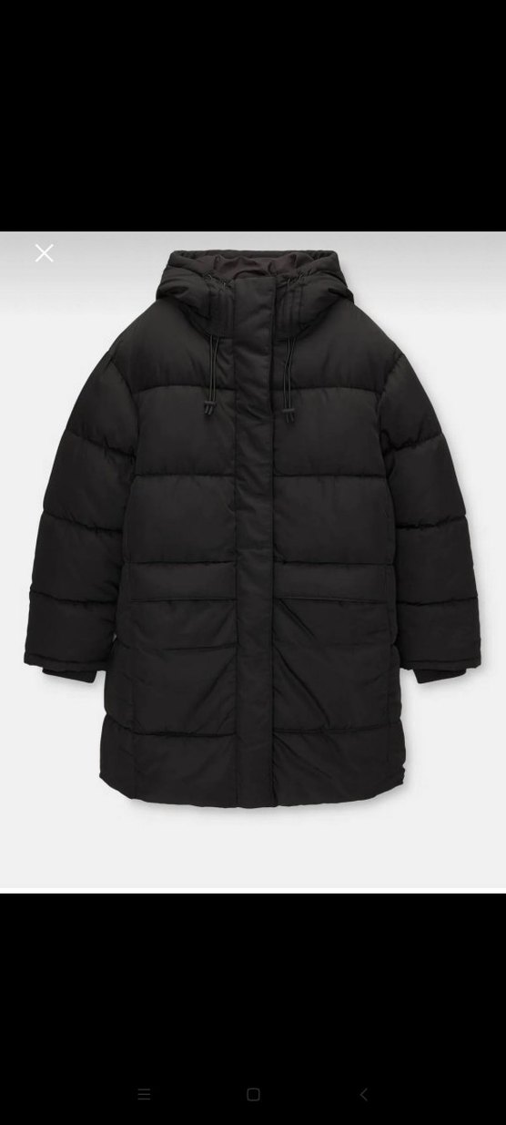 Pull and bear kalın mont - Görsel 4