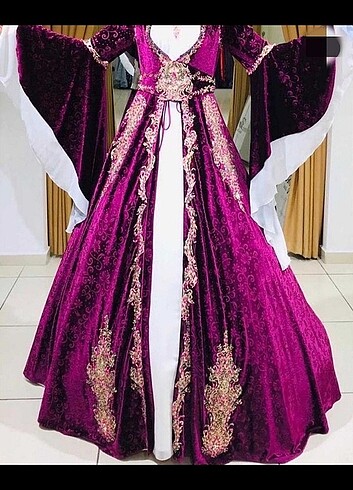 m Beden bordo Renk Tesettür kaftan