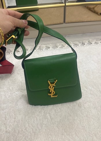 Yeşil Parlak Deri Kadın Çantası - Görsel 2