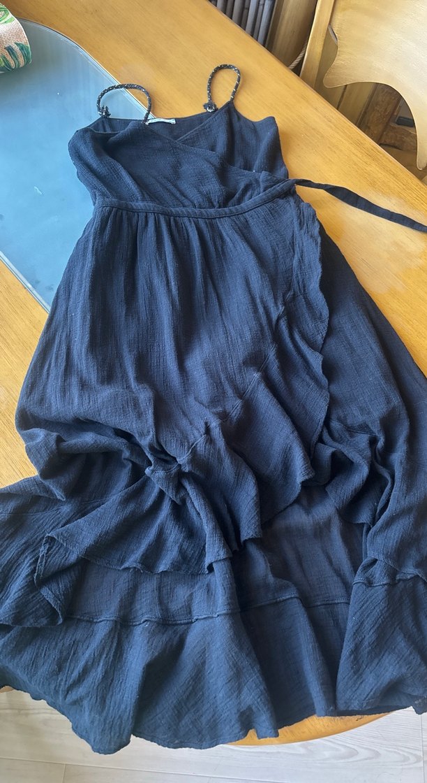 Oxxo siyah simetrik kesim  Bol Kesim  Uzun Etek - Görsel 2