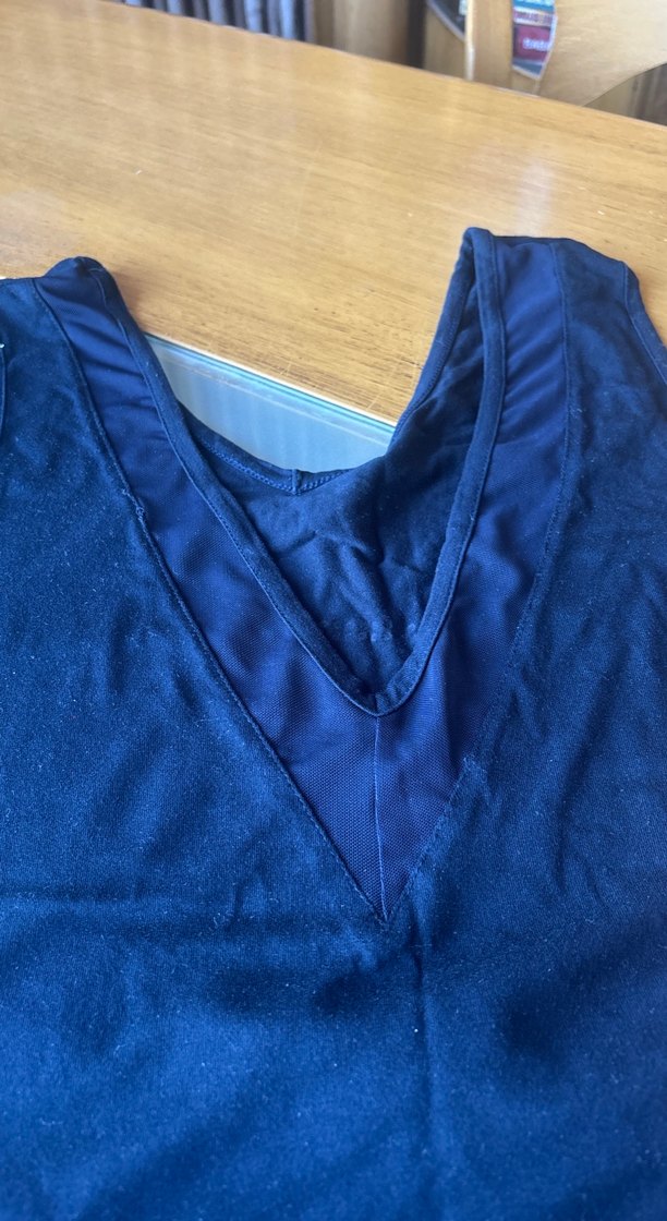 Aqua takım alt üst dantel detaylı Lacivert Mini Denim Şort - Görsel 5