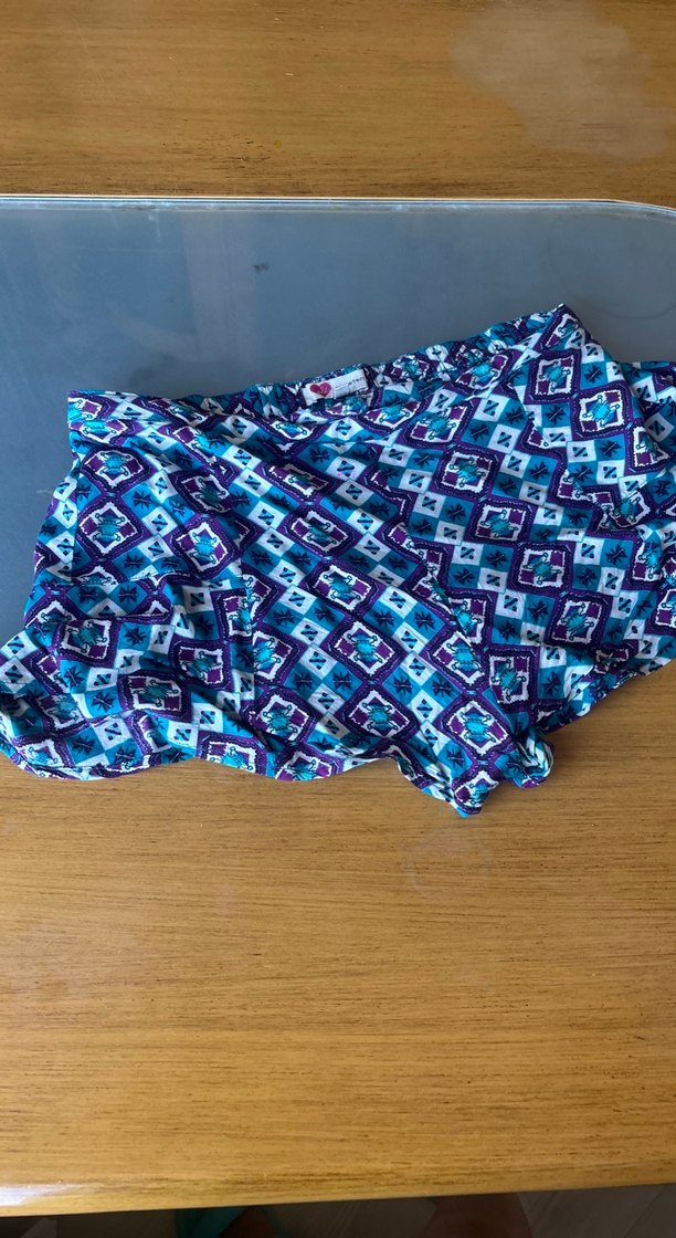 Koton şortMavi Renkli Bohem Desenli Mini Şort - Görsel 3