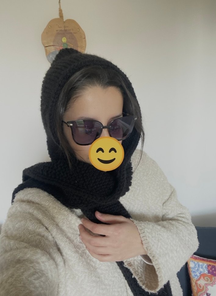 Kapüşonlu atki sophie hood - Görsel 2