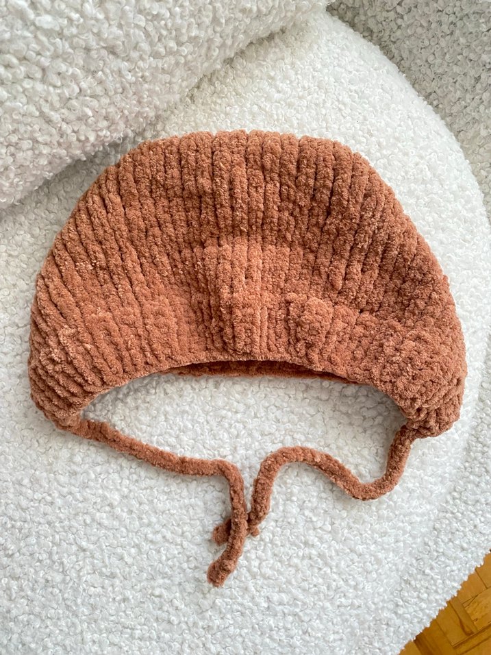 Bonnet şapka kadife - Görsel 2