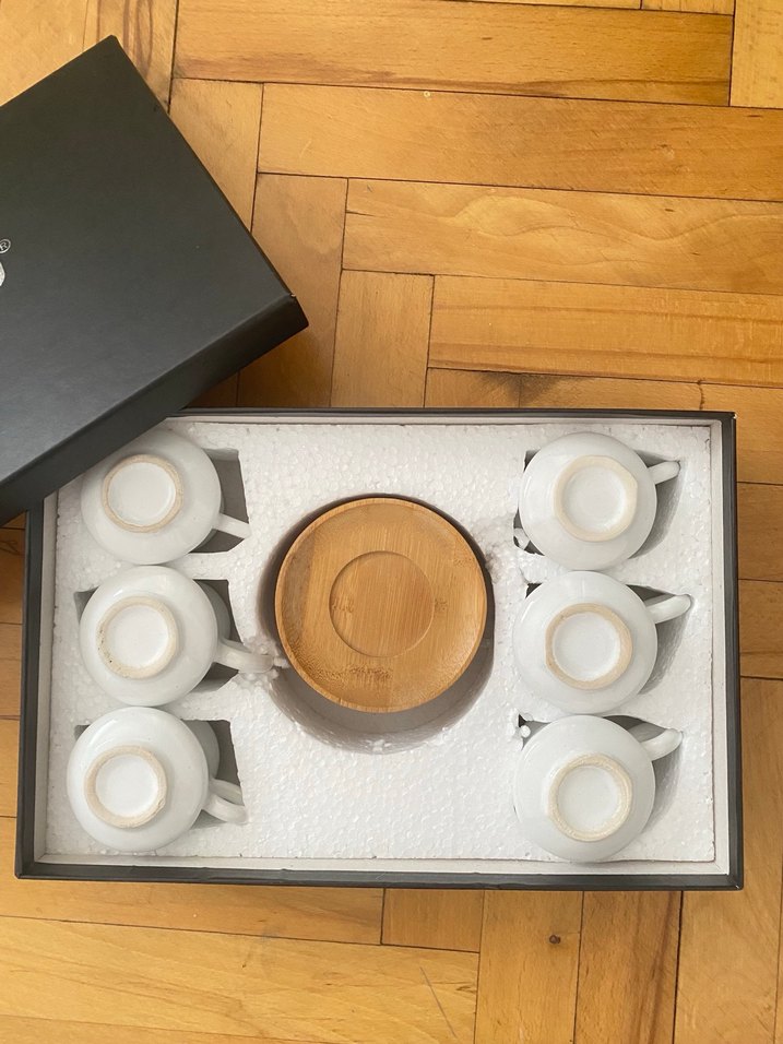 Bambu tabaklı fincan seti - Görsel 2