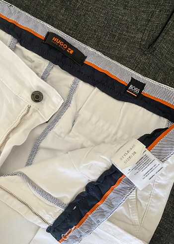 Hugoboss erkek pantolon beyaz - Görsel 4