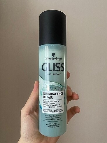 Gliss sıvı saç bakım kremi nutribalance repair