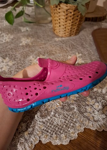 Kız Çocuk Renkli Pembe Kaydırmaz Ayakkabı - Görsel 6