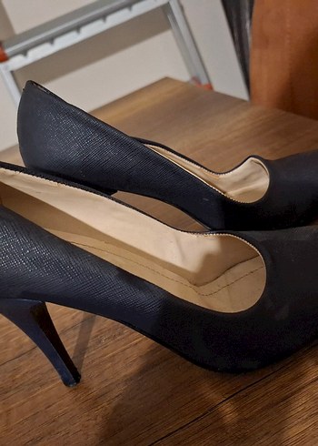 Siyah Stiletto Topuklu Kadın Ayakkabı - Görsel 4