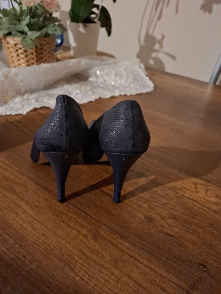 Siyah Stiletto Topuklu Kadın Ayakkabı - Görsel 3