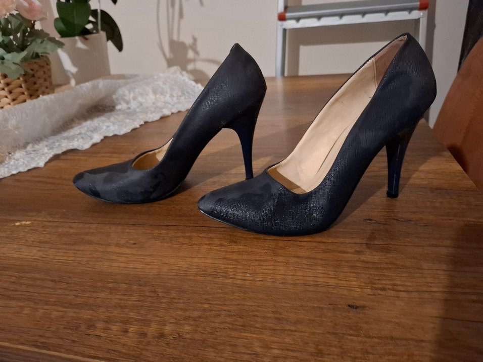 Siyah Stiletto Topuklu Kadın Ayakkabı - Görsel 2