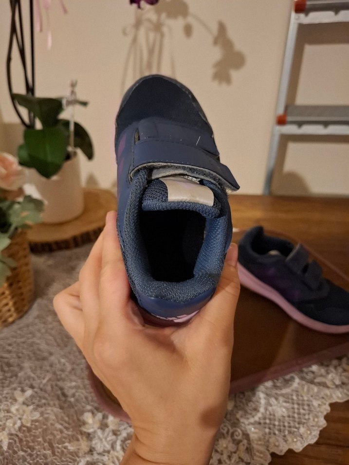 Adidas Kız Çocuk Mor Velcro Spor Ayakkabı - Görsel 5