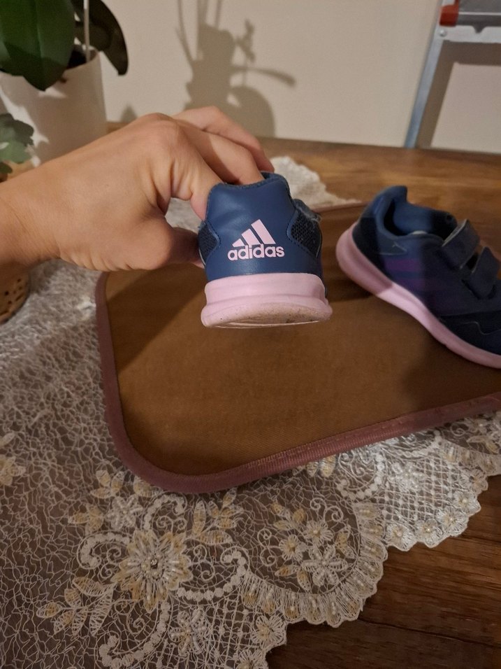 Adidas Kız Çocuk Mor Velcro Spor Ayakkabı - Görsel 4
