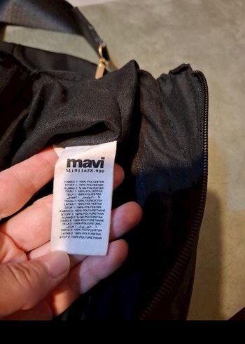 Mavi Klasik Siyah Tokalı Kadın Çanta
