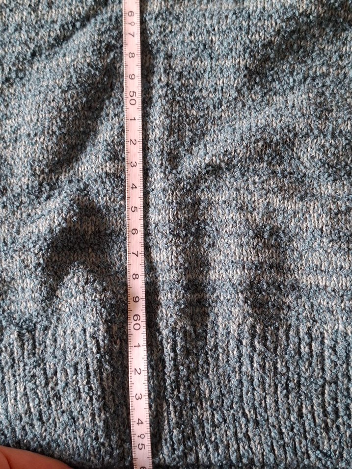 Mavi Triko Yün Kadın Kazak - Görsel 4