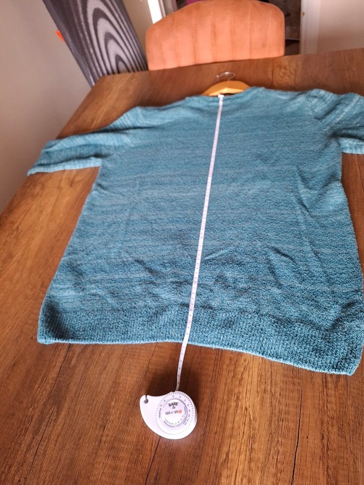 Mavi Triko Yün Kadın Kazak - Görsel 5