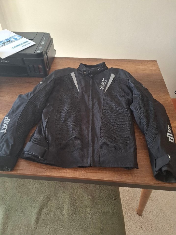 Durt Marka Siyah Erkek Deri motosiklet Ceketi - Görsel 2