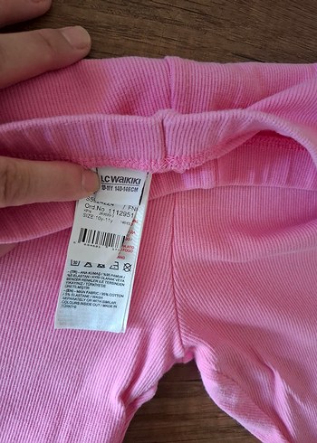 10 Yaş Beden Kız Çocuk Pembe Dar Kesim Tayt