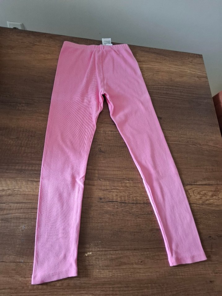 Kız Çocuk Pembe Dar Kesim Tayt - Görsel 2