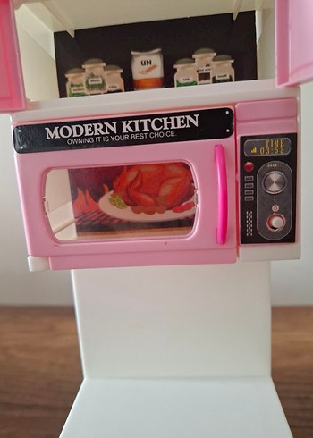 ORJİNAL TOYZSHOP ÜRÜNÜ Pembe Modern Mutfak Oyuncak Seti - Görsel 7