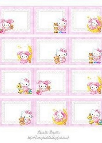 Beden Hello Kitty İsim Etiketi