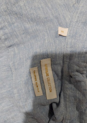 Gri Keten Erkek Gömlek Uzun Kollu - Görsel 3